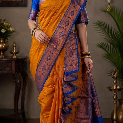 Stitched Nauwari Silk Saree – Ready to Wear Regular Size
