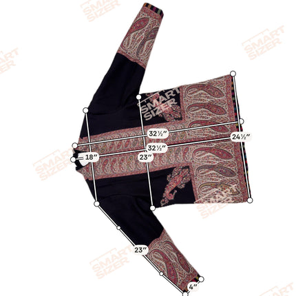 Kani Pashmina Jamawar Jacket, Woven Paisley Wool, Size 44,46