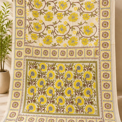 SILK MARK CERTIFIED Handloom l Hand Stitched Kantha Saree |  Tussar Silk l Multi Thread Kantha stitc