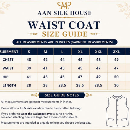 Kani Jamawar  MENS waistcoats, structured fit | Statement fashion wear| JKMW-502