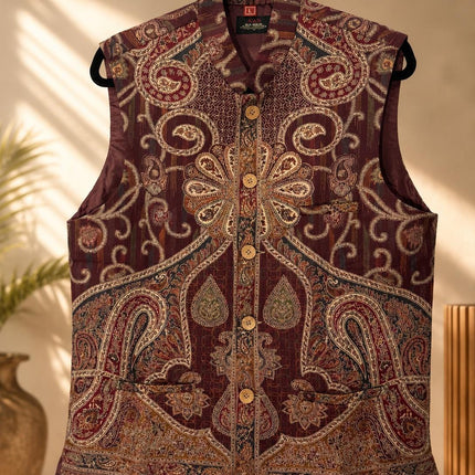 Kani Jamawar  MENS waistcoats, structured fit | Statement fashion wear| JKMW-502