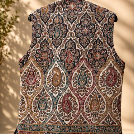 Kani Jamawar  MENS waistcoats, structured fit | Statement fashion wear| JKMW-502