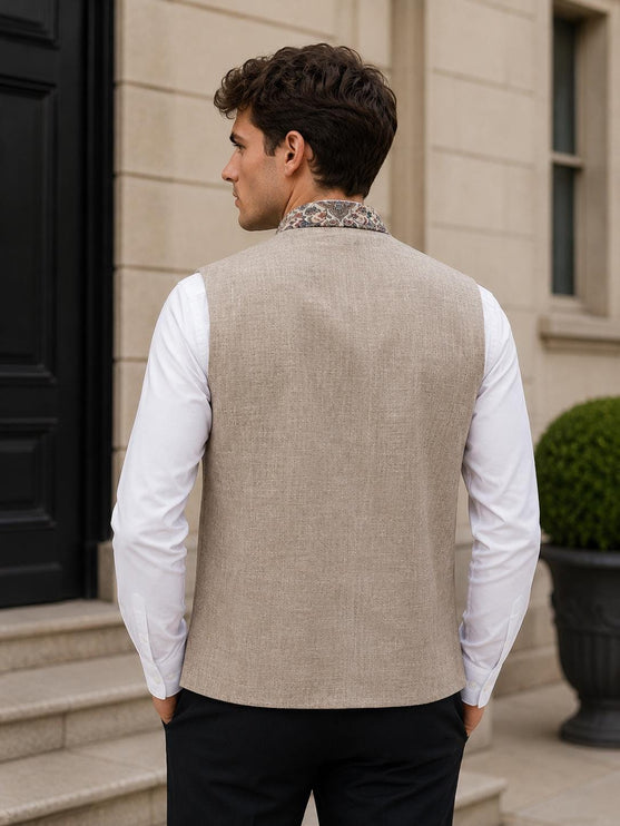 Mens Kani Pashmina Waistcoat, Woven , Indo western fusion jacket