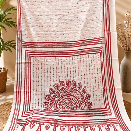 SILK MARK CERTIFIED Handloom l Hand Stitched Kantha Saree |  Tussar Silk l Multi Thread Kantha stitc