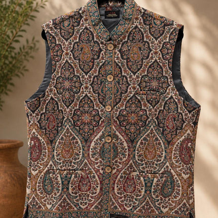 Kani Jamawar  MENS waistcoats, structured fit | Statement fashion wear| JKMW-502