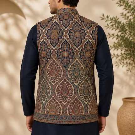 Kani Jamawar  MENS waistcoats, structured fit | Statement fashion wear| JKMW-502