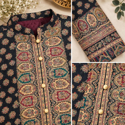 Kani wooven Wool Jacket | Kashmir Artwear, Size 45