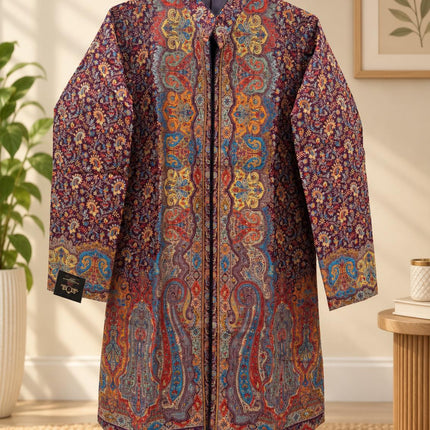 Women's Purple Kani Jamawar Paisley Jacket - Size 40 - product photo 3