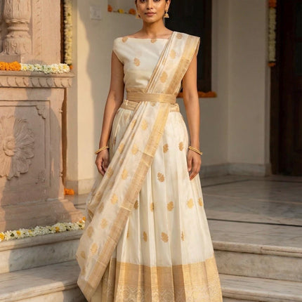 Ready-to-Wear Half Saree / Silk Lehenga Set | Traditional Indian Lehenga | Festive & Wedding Wear