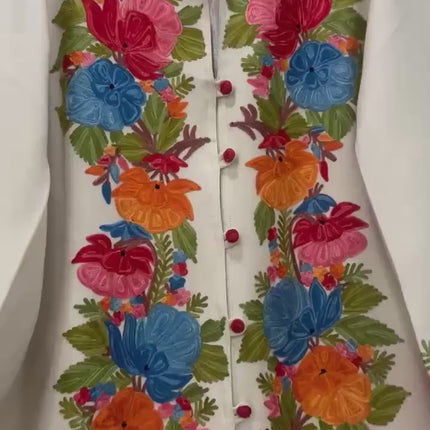 winter wonder | Hand made | Hand Aari Embroidered  Wool winter  Jacket – Kashmir Artwear| Size 46