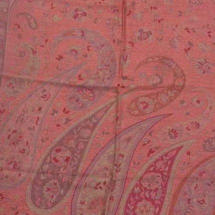 Pure Silk Stole/scarf, Long All Season Scarf in Luxurious Fabric , Fine Art Shawl and Wrap Red/Orange