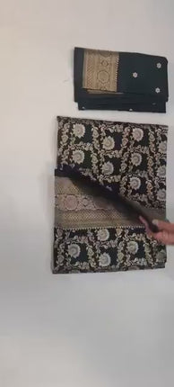 Pure Banarasi Kaduwa katan Silk Saree | Jaal weaving and silver/golden zari | Hand Woven | Lock weaving| Silk Mark certified
